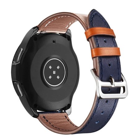 Samsung Galaxy Watch 5 / 5 Pro kuvioitu aito nahkaranneke - Beige / Indigo