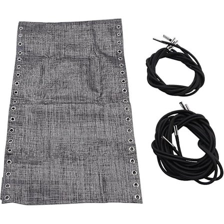 Nollapainovoima-lepotuolin korvaava kangas, korvaava kangas köysillä, taivutettava korjaus kangas puutarhaan, uima-altaaseen, nurmikolle, musta ja 