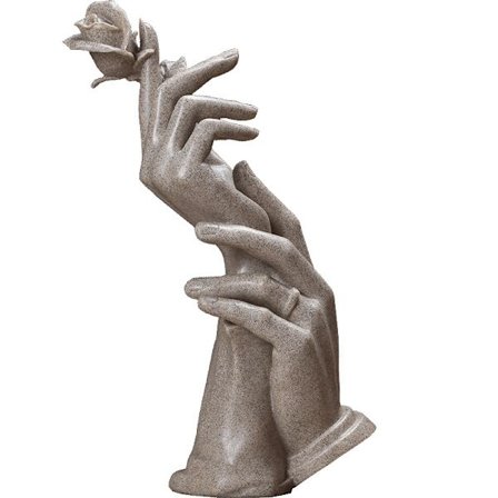 Dekorativ håndskulptur i harpiks, skulptur til hjemmedekorasjon, bryllupsdekorasjon