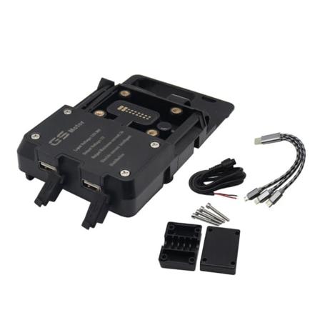 Moottoripyörän puhelinteline, iskunkestävä matkapuhelimen pidike, USB-langaton lataus R1200GS R1200ADV S1000XR F700GS/800GS