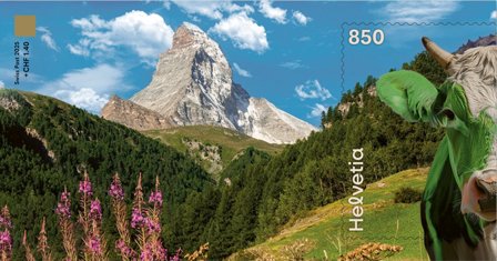 Schweiz - CHLI - Kryptofrimærke - Grøn