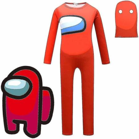 Gutter og jenter Among Us Fancy dress Imposter Cosplay Julekostyme Jum V D 130 8-9 years