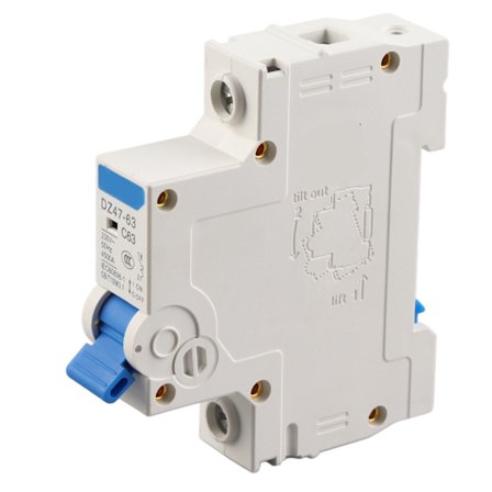 230VAC DZ47‐63 1-polet miniatyrstrømbryter utkoblingsbryter (63A)