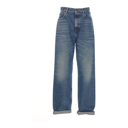 Golden Goose, Straight Jeans Blauw, Dames, Maat:W27