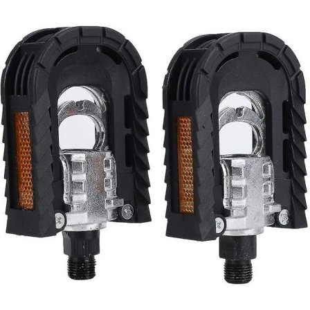 Sammenleggbar pedal, 1 par doble sammenleggbare sykkelpedaler for landeveissykkel, sammenleggbar sykkel, sykkeltilbehør (kaliber 14 mm)