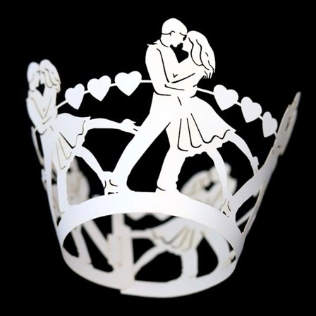 100 stk. Cupcake Forme Bageforme Non-stick Muffin Papir Bryllupsdekoration Valentinsdag