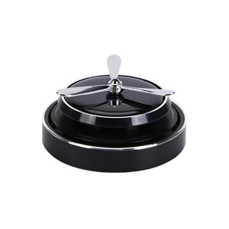Solar Roterande Parfymhållare Car Aroma Ornament SVART PARFUME