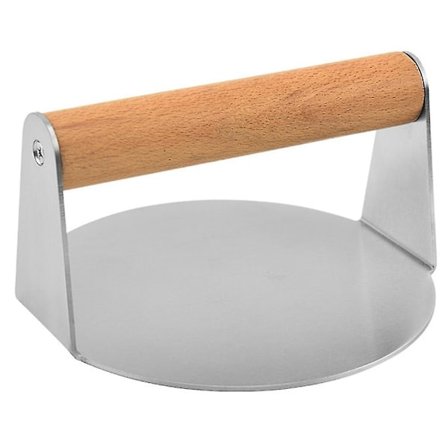 Köttpress i 304 Rostfritt Stål med Trähandtag