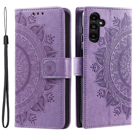 SKALO Samsung A36 5G Mandala Flip Cover - Lilla