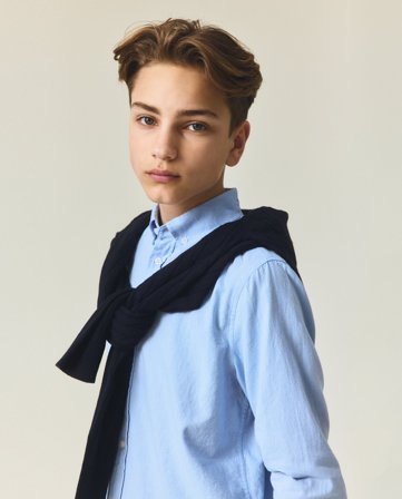 Lexington Teen oxford shirt, light blue