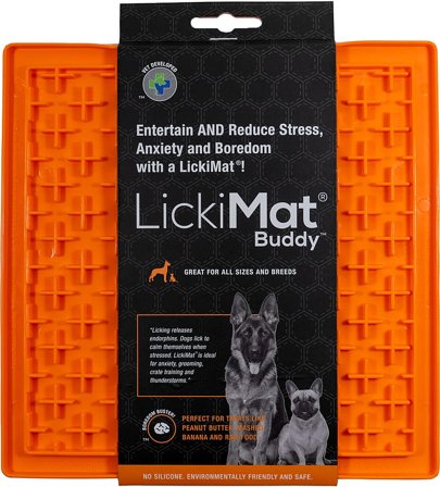 LickiMat Buddy Orange, Tøj & Bolig, Foder & Tilbehør, Mad- & Vandskåle