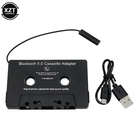 Bil Kassette Bluetooth-kompatibel 5.0 Adapter Konverter Bil Tape Audio Kassette Til Aux Stereo Musik Adapter Kassette Med Mikrofon