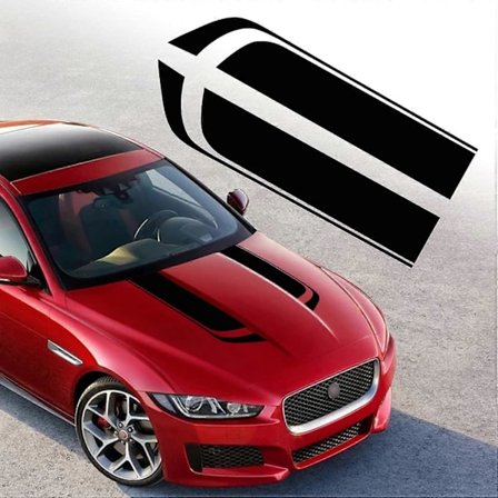 84cm x 14.5cm Bilpanser Klistremerke Auto Racing Sports Side Stripe Takskjørt Støtfanger Modifisert Vinyl Stripe Bil Dekorativ Stripe