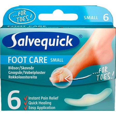 SALVEQUICK Plåster FC Skavsår Small 6/fp - Lyreco - Skyddsutrustning - Första Hjälpen - Plåster
