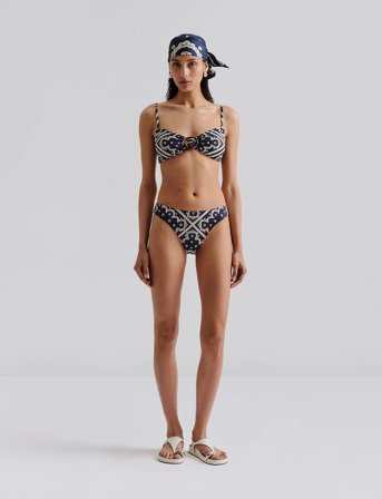 Malina Viola Low Rise Bikini Bottoms - Navy - XS
