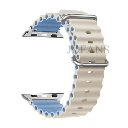 Original Ocean Strap For Apple Watch Band 44mm 49mm 45mm 41mm 40mm 38mm 44 40 mm 1:1 correa iWatch series 9 se 8 ultra 2 bands 25 antique blue 42mm 