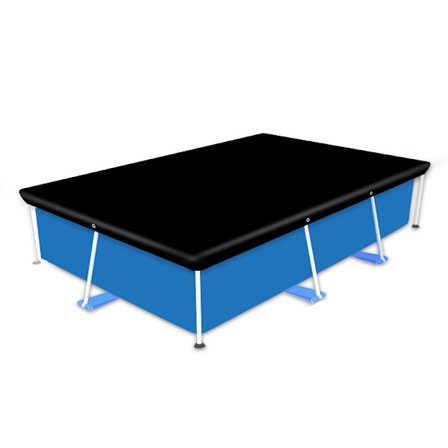 Rektangulärt poolskydd Uppblåsbart poolskydd Rektangulärt ram P