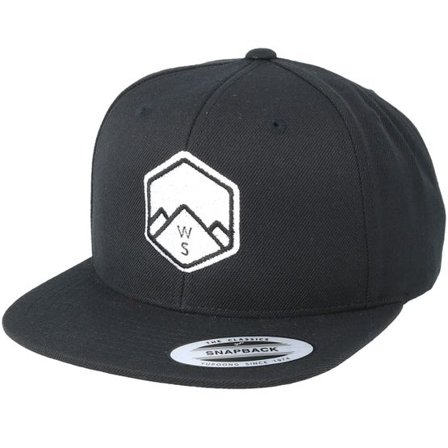 Wild Spirit - Svart snapback Keps - WS Badge Black Snapback @ Hatstore
