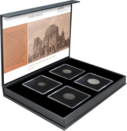 Det Tyske Rige 1940-1945 - Anden Verdenskrig, nødvaluta - 4 mønter