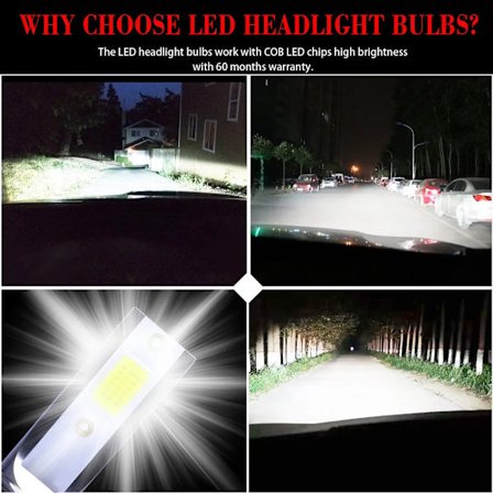 2 st Bil LED-strålkastare C1 26000lm 80W COB-chip 3000k/4300k/6000k/8000k lime h4 h7 h1 LED-strålkastare 9005 h7 h11 LED-lampor