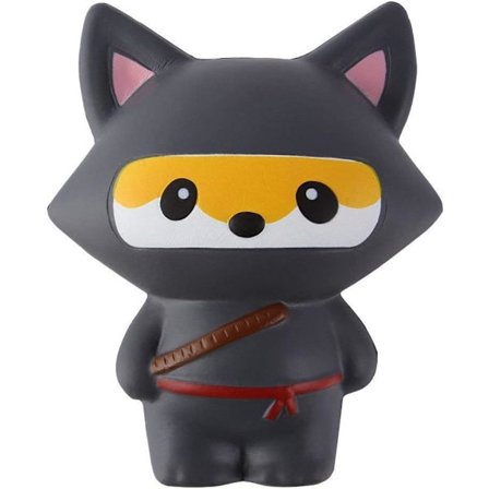 Squishies Ninja Fox Squishy Långsamt Stigande Klämleksak Kawaii Doft Mjuka Squishies Djurleksaker Prime 1 st