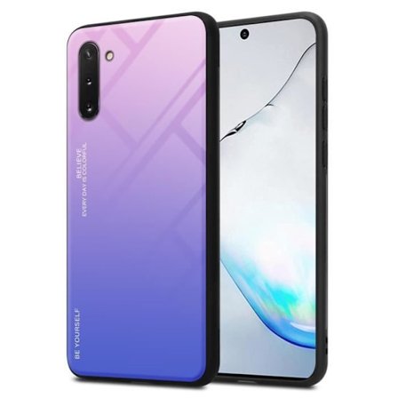 Fodral till Samsung Galaxy NOTE 10 Skal i ROSA - BLÅT Fodral Skyddsskydd tvåfärgad TPU