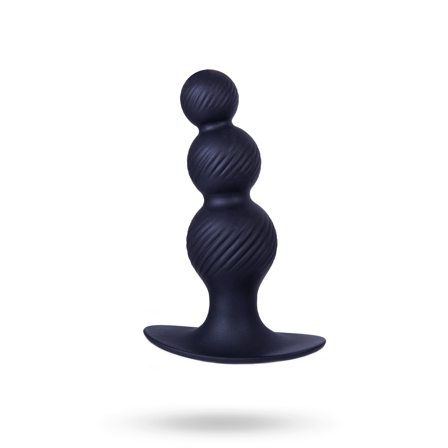 NMC: G-Stuck Silicone Anal Plug Metallic Black