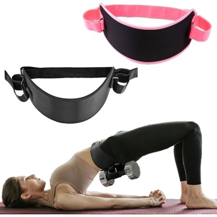 Hip Thrust-belte Glute Bridge Pad Trening med Dumbbell Kettlebells Squat Lunges Bridges Dips Trening Fitness Hjem Treningsutstyr for Booty Belt 2 stk