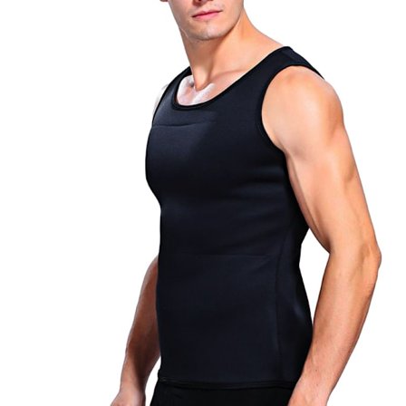 Træningstop med saunaeffekt - Sort 5XL