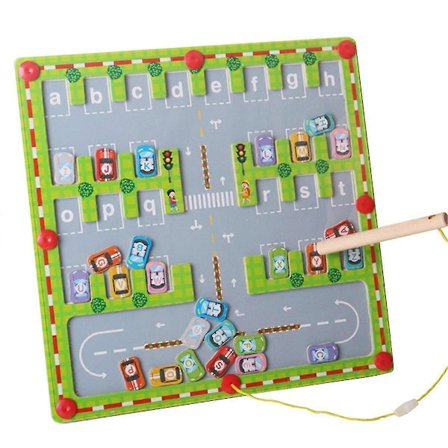 Magnetiska Pussel Magnetiskt Alfabetiskt Labyrinth Bokstavspussel Fint Motoriska Färdigheter Leksaker För 3 4 5 År Gamla Pojkar Och Flickor