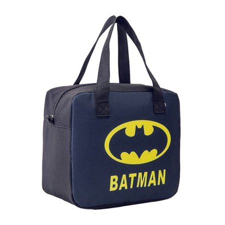 Lunchlåda i tecknad stil - Bärbar lunchväska för arbete och kontor Batman