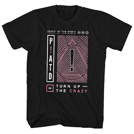 Panic at the Disco T-shirt Vänd upp den galna geometriska konsten Panic at the Disco T-shirt