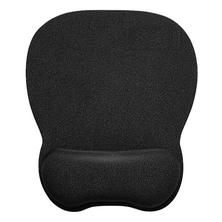 Hiirimatto muistivaahdolla rannetuella, 4 mm:n hiirimatto liukumattomasta kumialustasta, musta