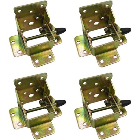 4 stk. Foldbare Beslag med Lås Jern Foldbart Bordben Bordben Foldbare Fødder og Møbelhængsler til Foldbare Ben Arbejdsbænk Udvidelsesbord