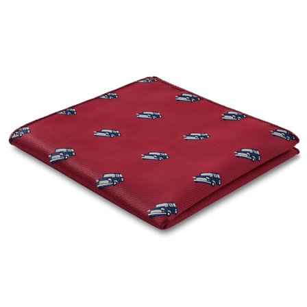 Motos | Pañuelo de bolsillo de coches grandes rojo para hombres - Pañuelos de bolsillo estampados