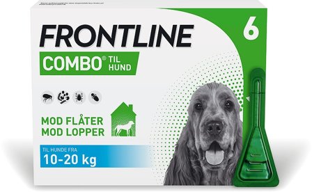 Frontline Combo Vet. 10-20 kg 6 x 1,34 ml, Tøj & Bolig, Flåter & Lopper, Flåt- Og Loppemiddel Til Hunde