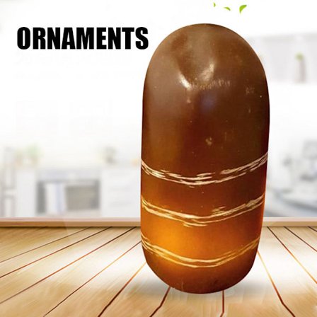 Glödande hartsprydnad personligt enkelt skrivbordshantverk för hem, vardagsrum, sovrumsdekoration