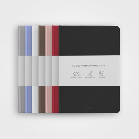 7 Pack Stone Paper Notebook Set—A5 Hardcover, Multicolour