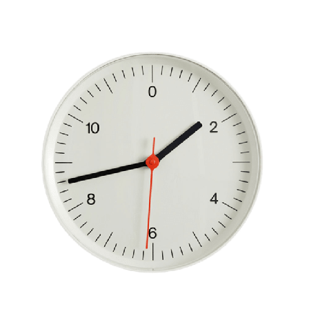 HAY Wall Clock, Vit Klockor Unisex Ø26,5 X D3,6 cm