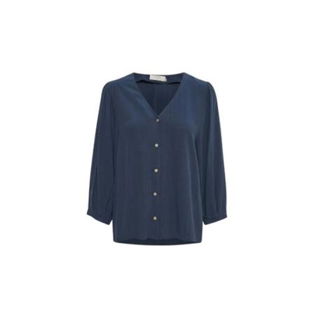 Cream Blouse Bunda , Blauw , Dames , Maat: 3XL
