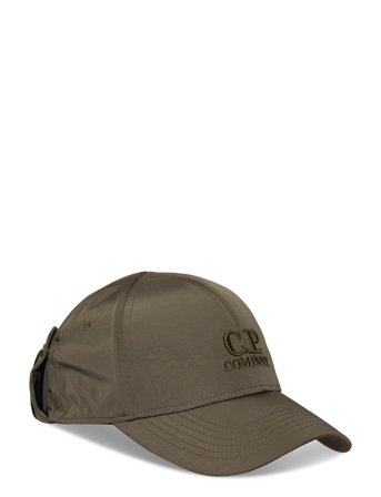 C.P. Company Baseball Cap (Chrome-R Goggle Cap) - Khaki green - M