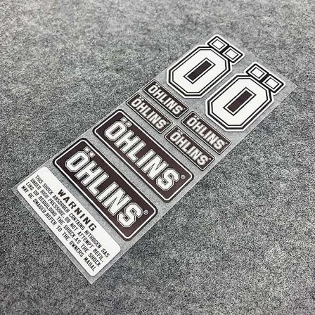 Otwoo Ohlins Jousitusiskunvaimentimen Tarrat Moottoripyörän Tarvikkeet Koristeellinen Tunnus Heijastava Tarra Tarrat