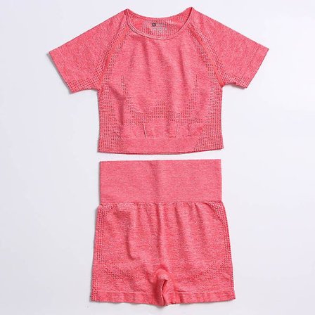 2-delat set Kvinnor Träningskläder Gym Set Fitness Sportkläder Crop Top Sports BH Sömlösa Leggings Active Wear Outfit Kostym C