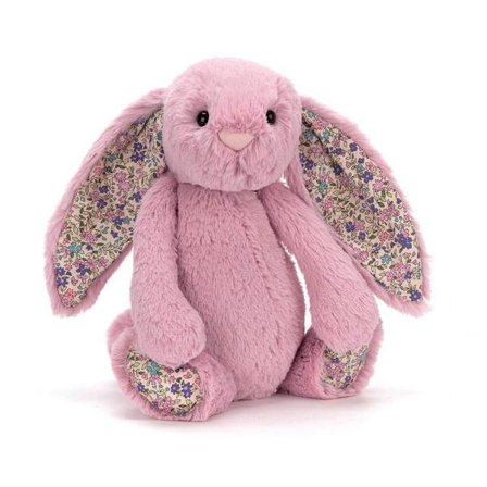 Jellycat Rosa Kanin med Blomstrende Tulipaner Plysjleketøy medium størrelse 31cm