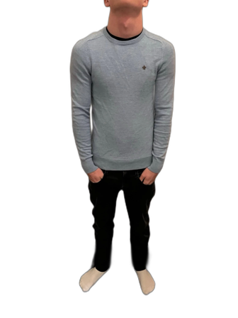 Ljusblå stickad tröja från Morris