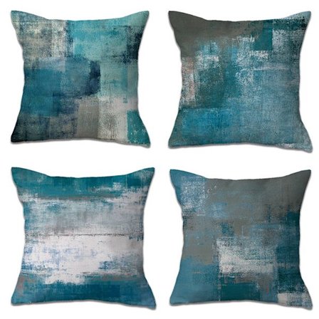 Abstrakt kuddfodral med kontrastfärg, dekorativ kudde för soffa