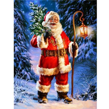 Diamond Painting 5d Diy Diamant Målning God Jul 40x50cm