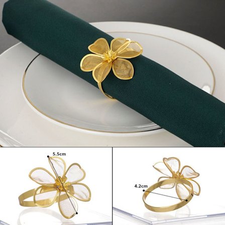 4 STK serviettringer serviettspenne 03 03