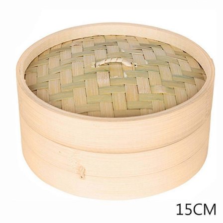 Bambu Dumpling Ångkokare med Lock & Bakformar