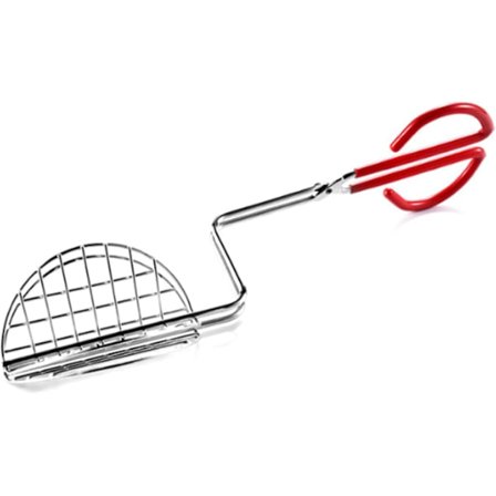 Taco-pidikkeet paistamiseen, Taco-kuoren pihdit, 1 kpl Taco-kuoren pihdit pitkällä kahvalla Ruostumaton teräs Taco-puristin Kotitekoisten Taco-kuorien